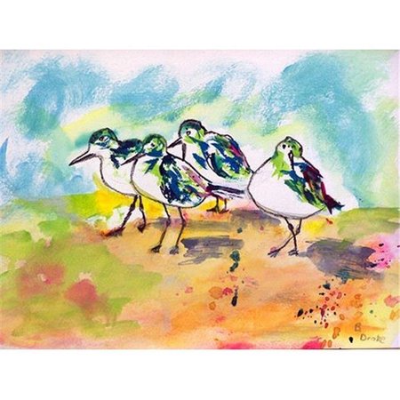 BETSY DRAKE Betsy Drake DM417 Sanderlings Doormat 18 x 26 DM417